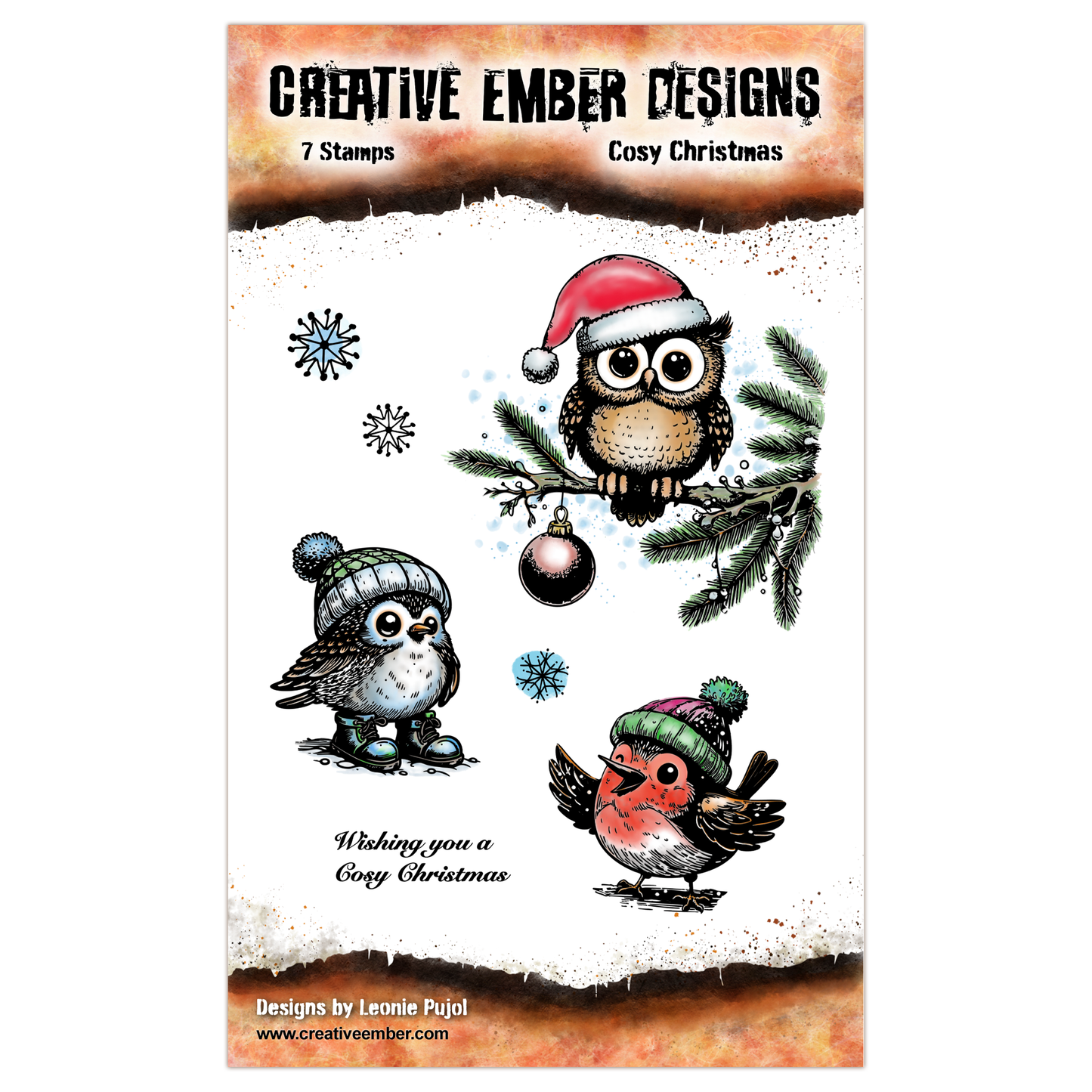 CEDTP005: Cosy Christmas - A6 Stamp Set