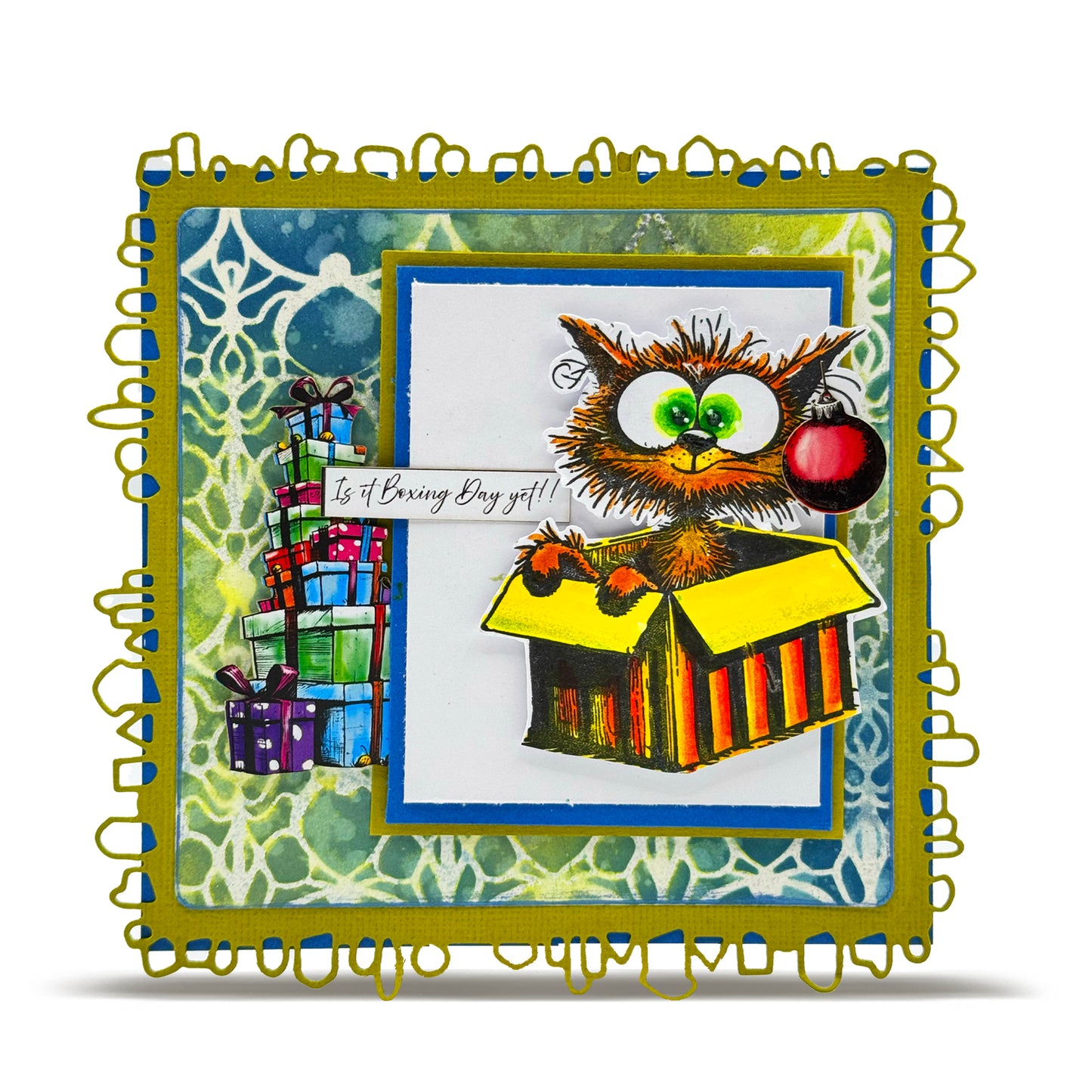 CEDPC002: Holly Link - 6x6 (inch) Stencil