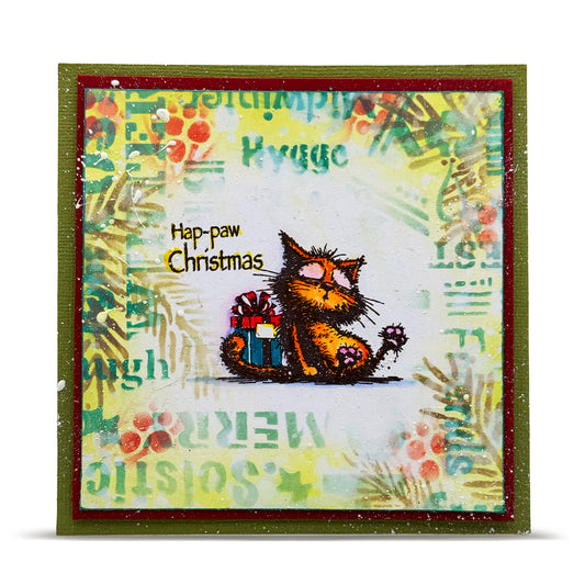 CEDTP003: Hap-paw Christmas - A6 Stamp Set